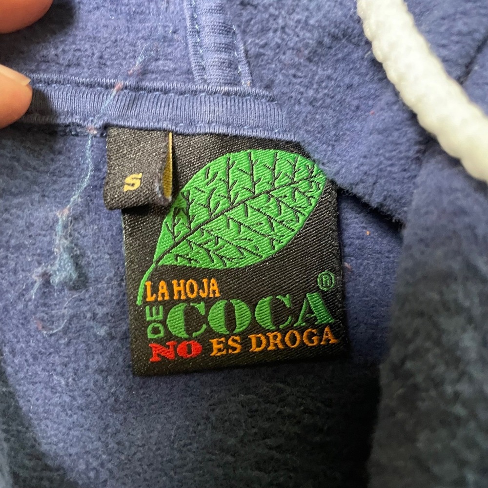 Peru Souvenir Hoodie Pullover Embroidered Travel Sweatshirt Small - Picture 3 of 7